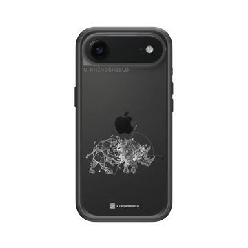 iPhone Air Mod NX -邊框背蓋組合 (相機按鈕) 黑 - Kerby Rosanes - 犀牛 - 白