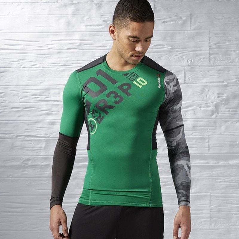 セール Reebok リーボック メンズスポーツウェア コンプレッション半袖 ワンシリーズ ｃｏｍｐ ロングスリーブｔシャツ Aqe72 Aj0813 メンズ バジ 通販 Lineポイント最大0 5 Get Lineショッピング