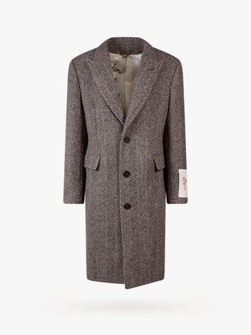 Virgin wool herringbone fabric coat - GOLDEN GOOSE DELUXE BRAND - gender_Man