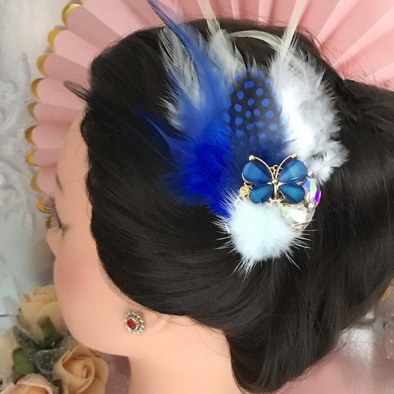 ヘア飾り ヘッドコサージュ ヘアアクセサリー ヘッドピース コサージュ