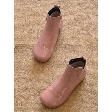 新款包郵2025秋季平跟短靴單靴平底鞋馬丁靴外貿短筒時裝靴女靴子