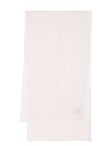 N.Peal - fringed-edge cashmere scarf - unisex - Cashmere - One Size - Pink