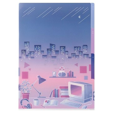 日本 MIDORI 3層資料夾 A4  城市(35570)  1個