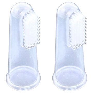 Kaneson 矽膠指套乳牙刷  1入  2個  透明色