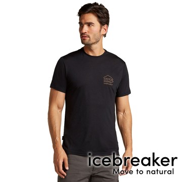 【icebreaker】Sphere 男圓領羊毛混天絲短袖上衣 BF125『黑』0A577Z 戶外 露營 登山 健行 休閒 時尚 羊毛 短袖 上衣