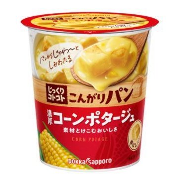 ポッカサッポロ じっくりコトコトこんがりパン コーンポタージュカップ31.7g × 24カップ入　送料無料(一部地域を除く)