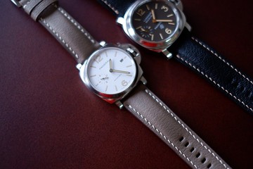 象灰山羊皮 錶帶 手工錶帶 訂製錶帶 客製錶帶