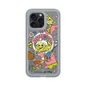 iPhone 15 Pro Max AirX 流變灰 - 海綿寶寶 SpongeBob - 藝術家系列-BOBBI RAE