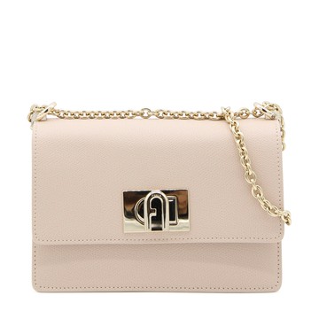 Furla - Pink Ballerina Leather 1927 Mini Crossbody Bag