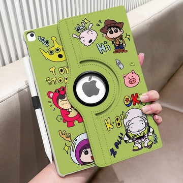 360°旋轉總動員小新ipad防摔10代保护壳pro2026卡通9/11代皮套air6/7新款mini