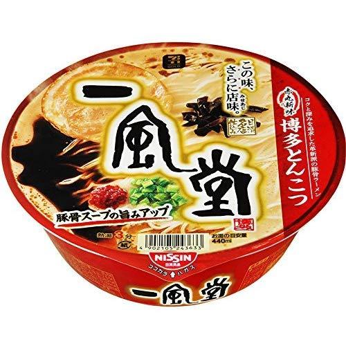 日清食品 一風堂 赤丸新味 博多とんこつ 121g×12個