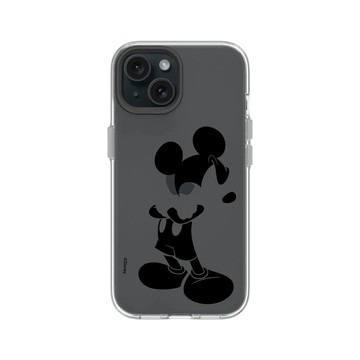 iPhone 15 Clear 透明 - 迪士尼-米奇 Mickey - 黑標款-米奇只有黑色