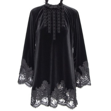 【SALE】SHIATZY CHEN 夏姿˙陳-動感風尚系列絨質紋理蕾絲連衣裙