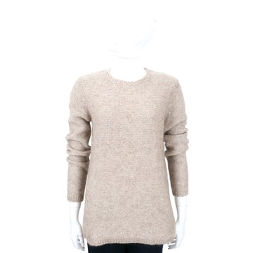Max Mara 卡其色亮片綴飾針織上衣