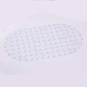 月陽64cm橢圓型輕薄款PVC防水防滑吸附腳踏墊地墊防滑墊(PV6435)