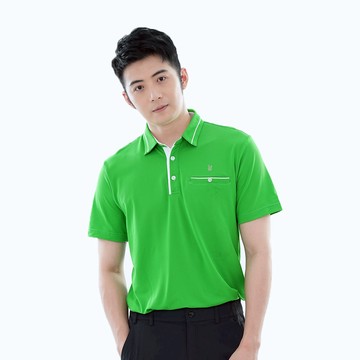 遊遍天下 男款抗UV吸濕排汗短袖機能POLO衫GS1031草綠