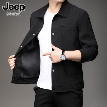 JEEP SPIRIT2026新款夾克男士春季潮牌寬松高級感休閑外套男春秋