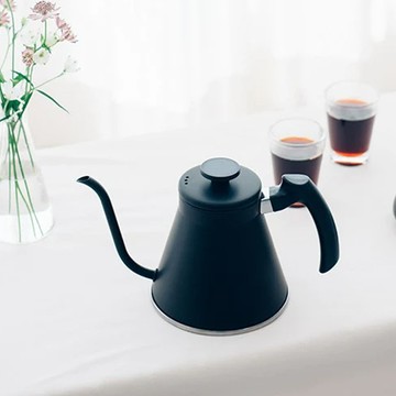 HARIO V60菲特系列 不鏽鋼菲特細口壺800ml 白金/霧黑 - 白金