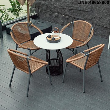 藤編桌椅 沙發椅 戶外家具 酒店家具 度假村家具 戶外沙發 庭院家具 躺椅 戶外桌椅組合 休閒家具 露營桌椅 商用家具 戶外陽臺小桌椅露天露臺庭院花園室外休閑小桌子陽臺茶桌椅組合 支持訂製 免運到府 快速出貨