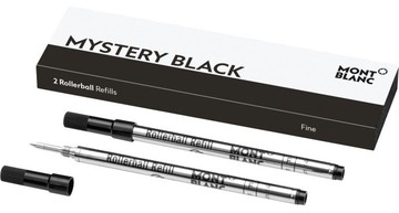 【文具通】Montblanc 萬寶龍 鋼珠筆 筆芯 替芯 Fine 105162 細 漆黑魅影 2支裝 S1010183【領券滿額再折千12/31止】