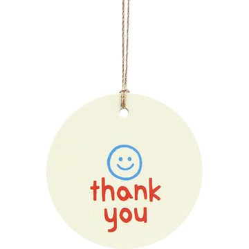 紅色感謝標籤  100個  混色