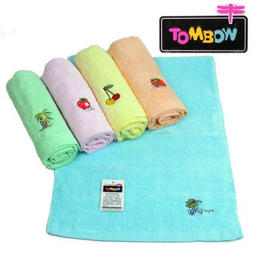 蜻蜓牌 T-GS-1001 水果繡花童巾 台灣製 兒童毛巾【DK大王】