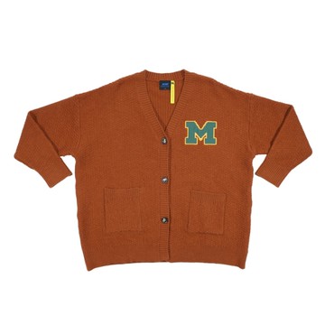 NCAA 長袖針織衫 毛衣外套 女款 深橘 75521403 52 noH62