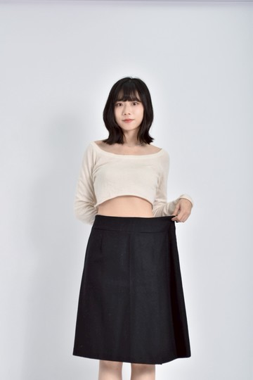 (XL) 西裝黑色短裙