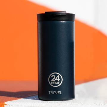 義大利 24Bottles 保溫隨行杯 600ml 午夜藍
