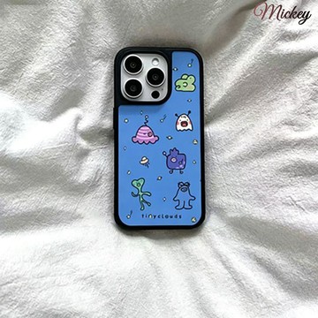 iphone保護殼.小怪獸適用蘋果17promax手機殼iPhone16膚感15/14/13水凝殼12女