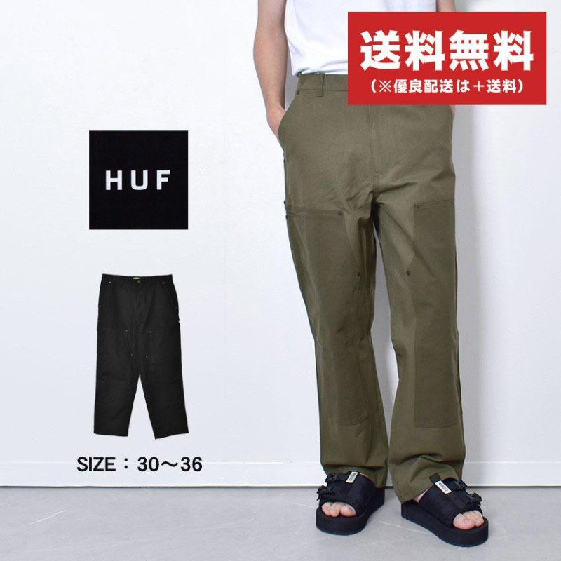 送料無料 ハフ ボトムス メンズ ギルマン ダブル ニーパンツ HUF