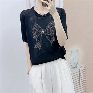 【韓國K.W.】韓國美鑽摩登嚴選高工藝上衣(燙鑽/貼布/小香風)