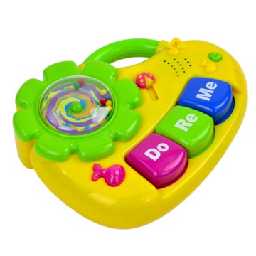 《小小音樂家》太陽花造型兒童成長益智音樂聲響樂器玩具-琴造型