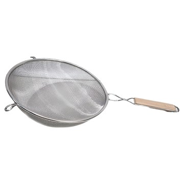 O-Ki 木柄雙層果汁網 24cm  1個