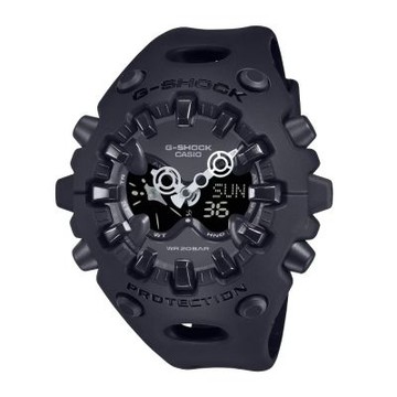 CASIO卡西歐 G-SHOCK 絕對強悍 金屬錶盤 雙顯錶款_GA-V01-1A_58.2mm