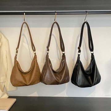 歐美復古軟皮包大容量單肩包女包2025新款休閑百搭單肩斜挎包