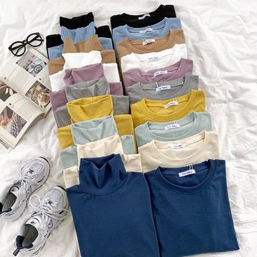 現貨ⓇⒺⓃⒶ｜加厚超保暖🍙｜純色高領打底衫_百搭/發熱衣/多色/內搭/修身/秋冬/高領/打底衫【R17476】