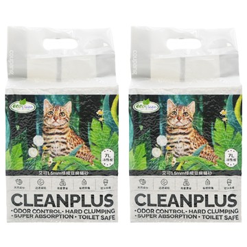 ECO Clean 1.5mm極細豆腐貓砂  2.5kg  2包  活性炭