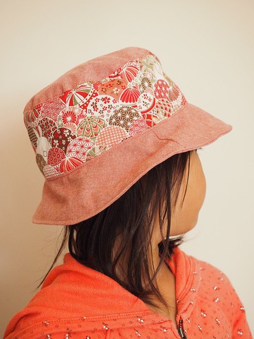 英國製作  和風汽球小兔 雙面漁夫帽子 適合小童成人