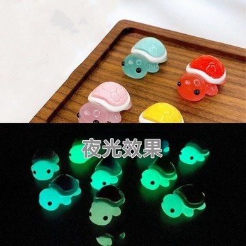 🔶台灣發貨🔶卡通迷你新款夜光棉被小烏龜車載擺件樹脂小擺件微景觀娃娃屋裝潢