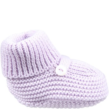 Little Bear Wisteria Bootees For Baby Girl