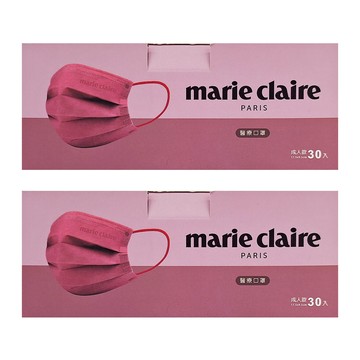 marie claire 美麗佳人 口罩 17.5 x 9.5cm  莓果桃  30片  2盒