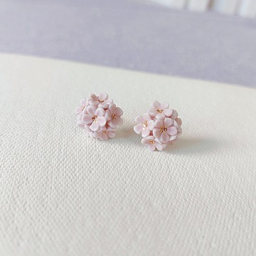 【花語系列】海石竹耳環 • Prettiness //925純銀