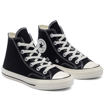 CONVERSE CHUCK 70 HI BLACK/BLACK/EGRET 兒童/青少年 休閒鞋 黑