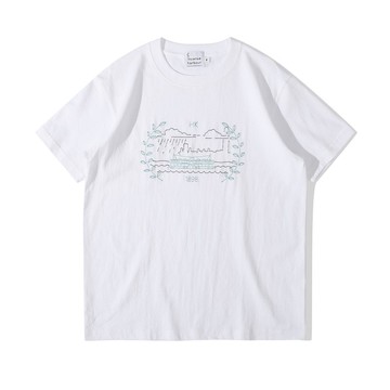 Incense Harbour 美國純棉 天星小輪 無縫白T-shirt T恤