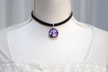 樹脂藝術 方形吊墜・夜色深處