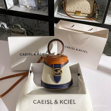 👜 卿選好物 👜【3143人收藏】CAEISL&KCIEL包女包帆布撞色水桶包包2025新款時尚手提單肩斜挎包