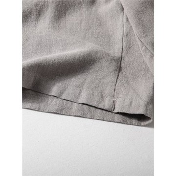 短褲男夏季吸濕透氣垂感寬松休閑中褲日系復古簡約天絲苧麻五分褲