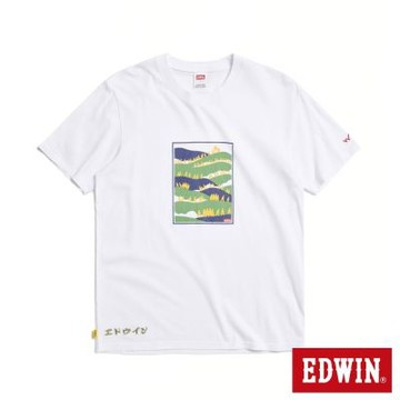 EDWIN 男裝 x 白沙屯 白沙屯進香之旅短袖T恤-白色
