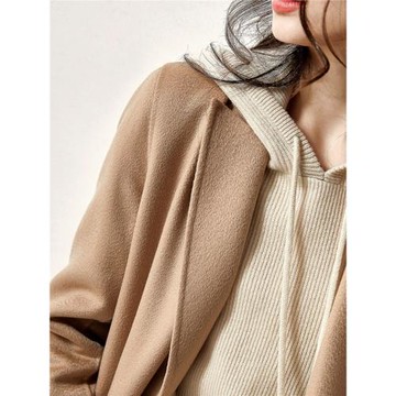 重磅奢華~歐貨帶帽毛衫女連帽衛衣春秋冬加厚毛衣打底衫寬松上衣